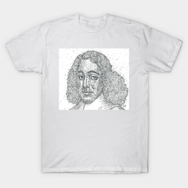 BARUCH SPINOZA - ink portrait T-Shirt by lautir